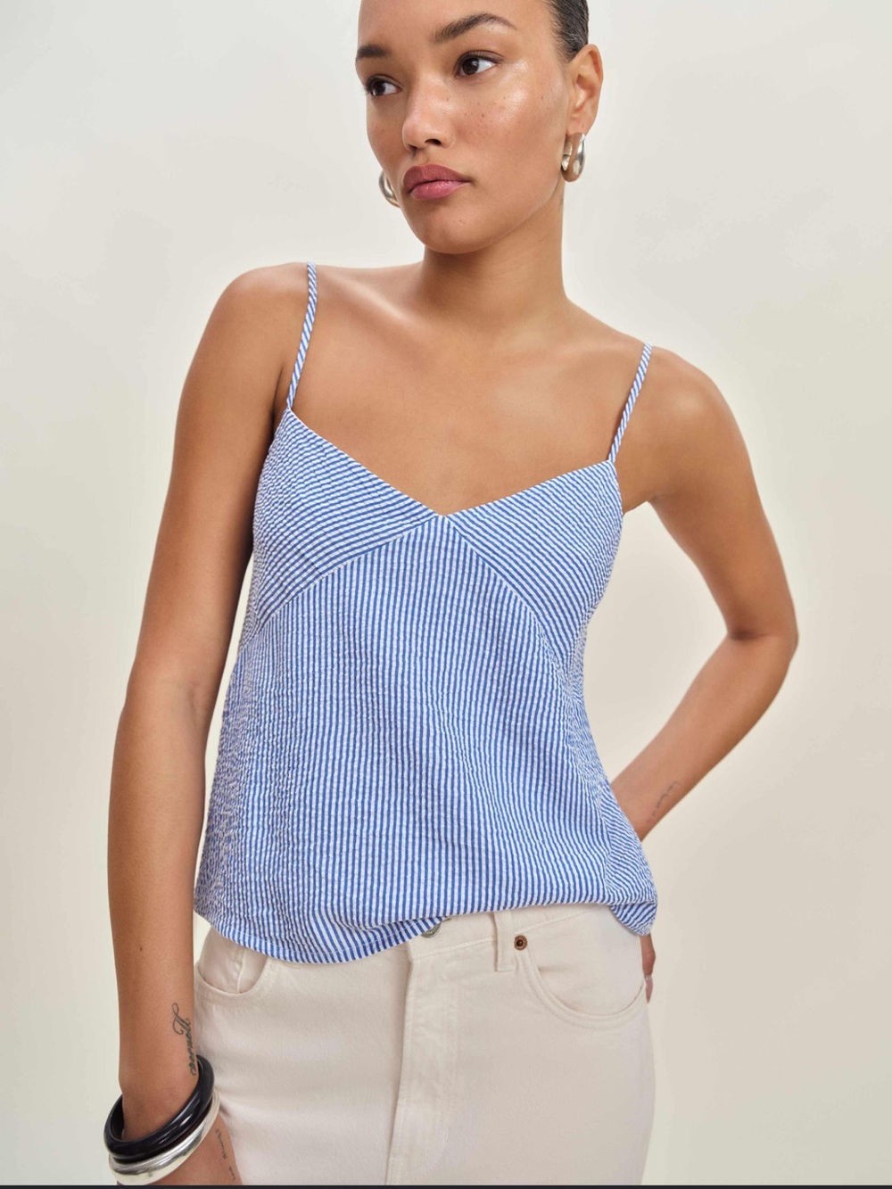 REFORMATION Cotton sleeveless feminine camisole balletcore coquette euro summer